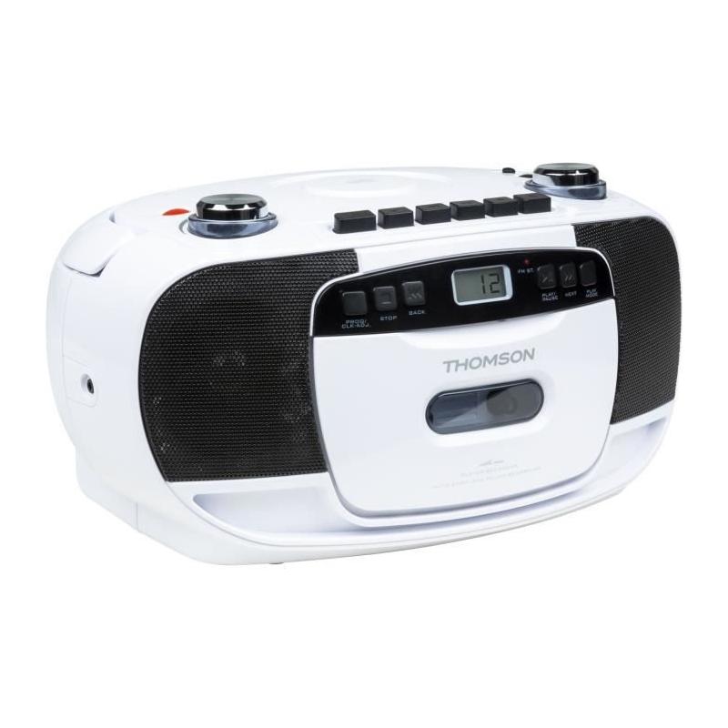 Lecteur CD/Cassette portable Thomson RK201CD - Blanc