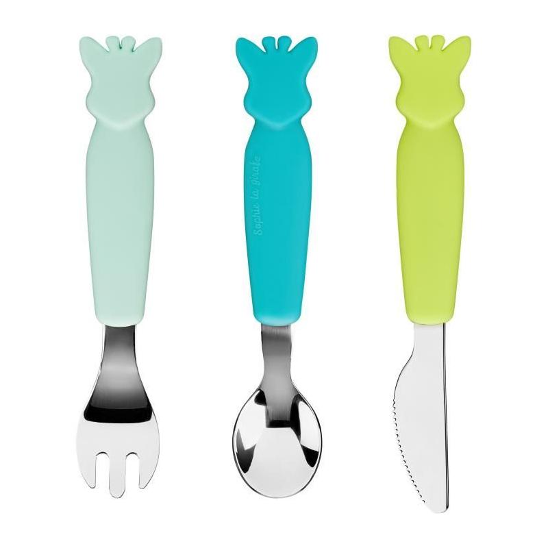 Couverts Sophie la Girafe en Silicone - Assiette Repas
