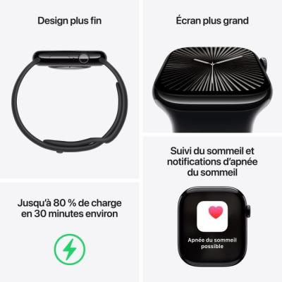 Montre Apple Watch Series 10 - Titanium Slate - 46mm - Bluetooth & Cellular