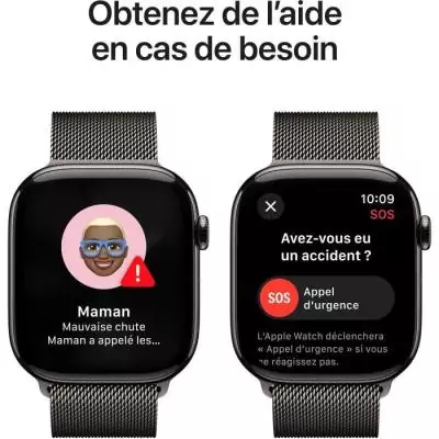Montre Apple Watch Series 10 - Titanium Slate - 46mm - Bluetooth & Cellular Montre Apple Watch Series 10 - Titanium Slate - 46mm - Bluetooth & Cellular