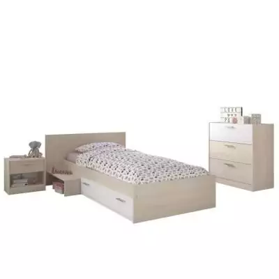 Chambre Enfant Contemporaine Acacia Clair et Blanc - CHARLEMAGNE