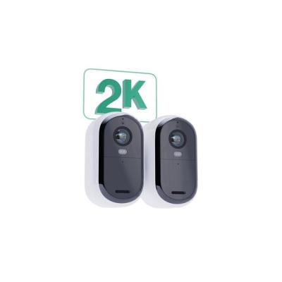 Caméra de surveillance ARLO Essential2 2K - Vision nocturne couleur - Pack de 2