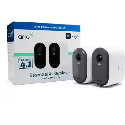 Caméra de surveillance ARLO ESSENTIAL2 XL 2K - Vision nocturne infrarouge