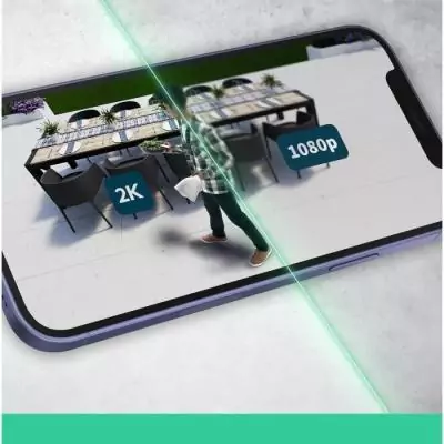 Caméra de surveillance ARLO ESSENTIAL2 XL 2K - Vision nocturne infrarouge