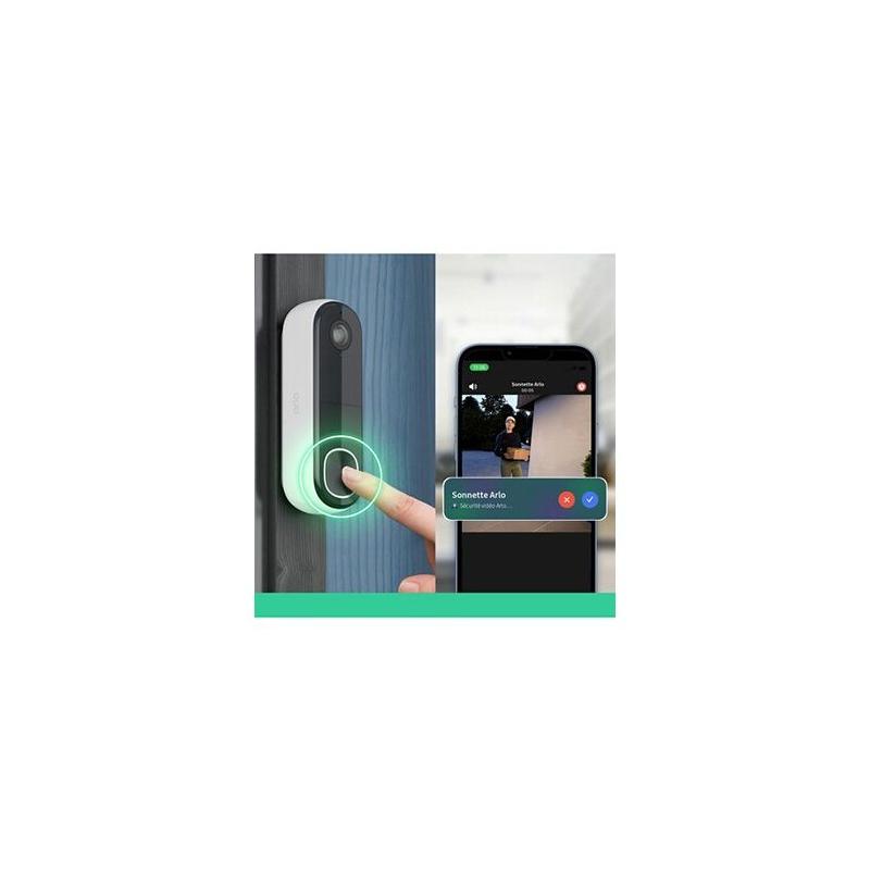 Sonnette vidéo sans fil 4 en 1 ARLO AVDK4001-100PES - Couleur HD