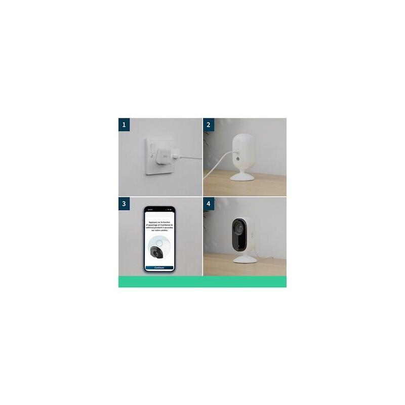 Caméra de surveillance ARLO VMC3260-100EUS 2K - Vision nocturne couleur