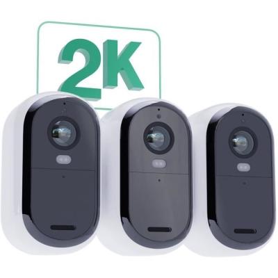 Pack 3 caméras ARLO Essential 2k + 3 Panneaux solaires
