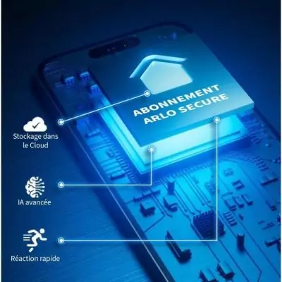 Kit caméra surveillance: Pack 3 Cameras ARLO Pro 5 Extérieur - Batterie - Vision nocturne