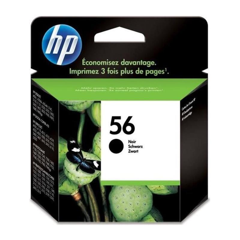 Cartouche d'encre noire HP 56 authentique pour HP OfficeJet & PSC
