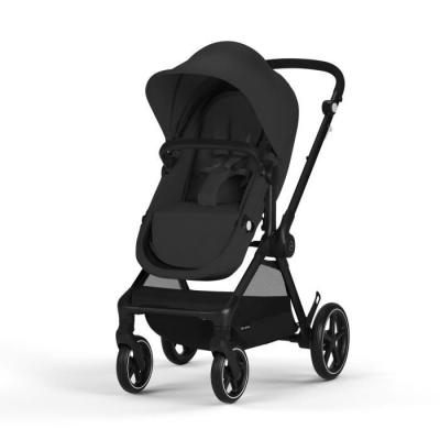 Pack Poussette Trio CYBEX EOS BLACK Moon Black : 2en1 avec siège auto Aton B2 i-size