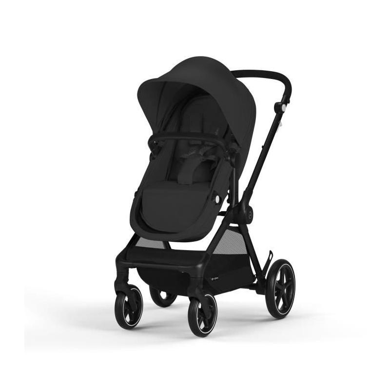 Pack Poussette Trio CYBEX EOS BLACK Moon Black : 2en1 avec siège auto Aton B2 i-size