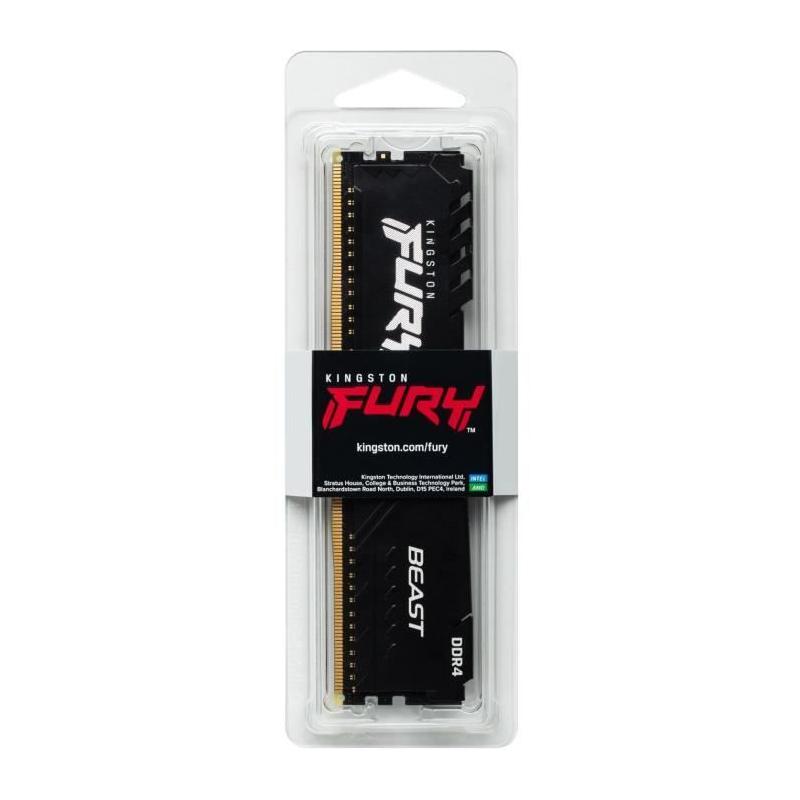 Mémoire Kingston FURY Beast 16Go DDR4 3200MHz CL16 - Performances ultimes