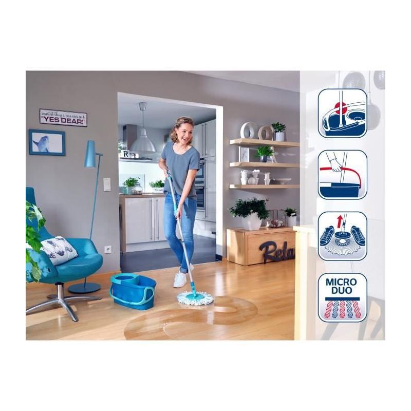Set de lavage révolutionnaire Leifheit Clean Twist Disc Ergo - nettoyez facilement!