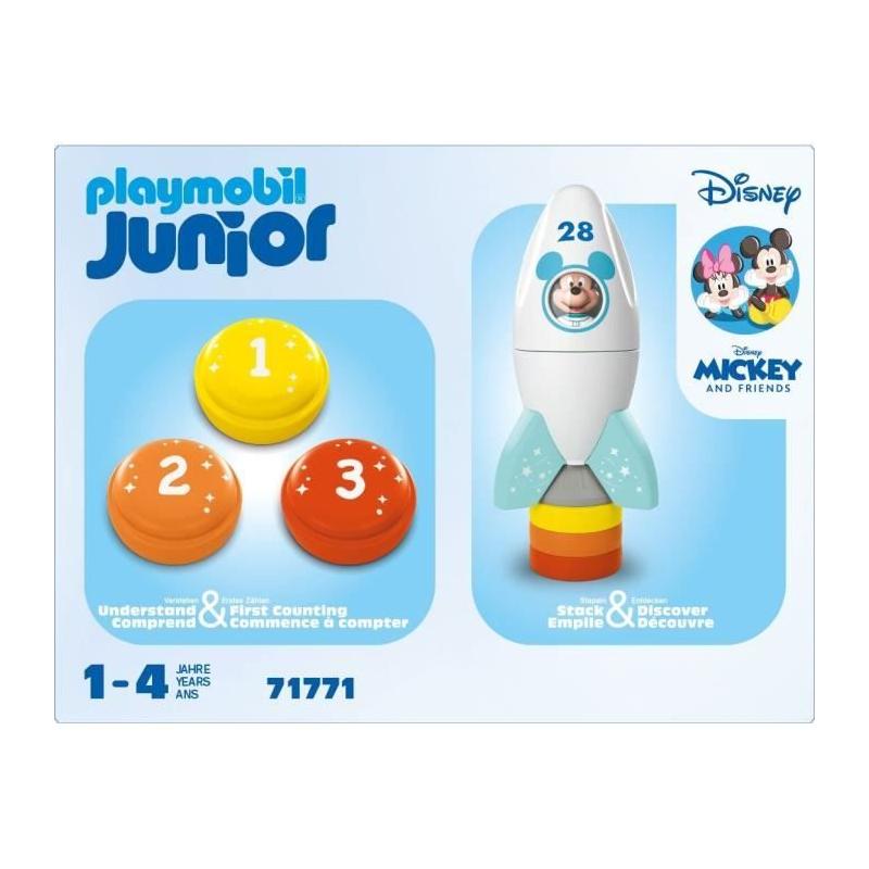 Figurine Mickey astronaute et sa fusée : un jouet Disney en 5 pièces pour les petits dès 12 mois