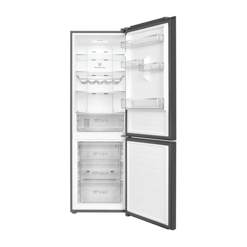Réfrigérateur combiné TCL RP318BSC0 - 2 portes - 318 L - Gris Quartz