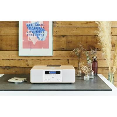 Chaîne Bluetooth Thomson Blanche/Induction 50W - Radio FM/CD/MP3/USB