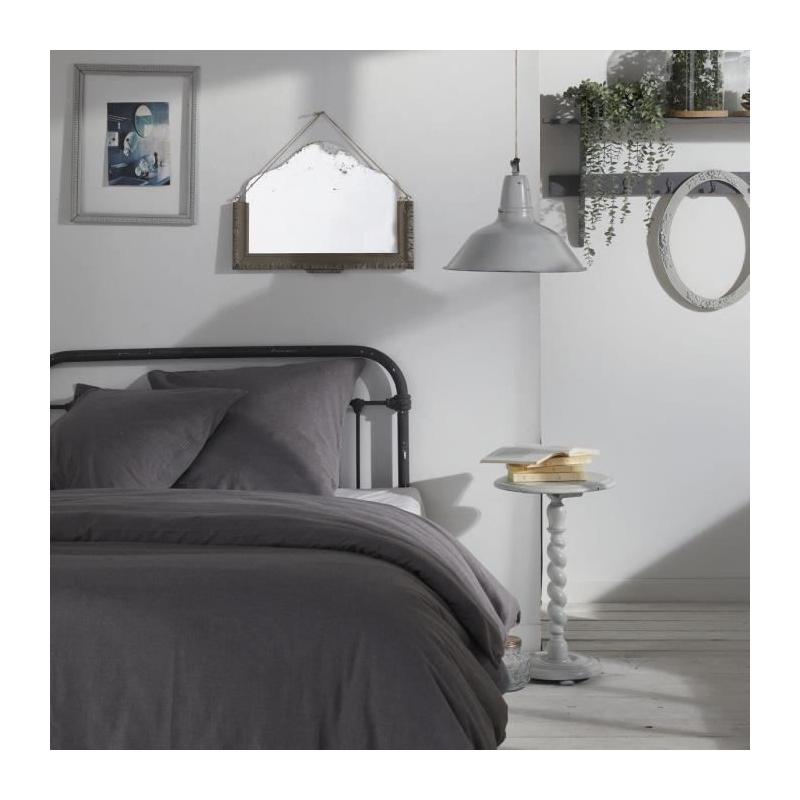Housse de couette TODAY CHARME Chambray Gris foncé Capucine