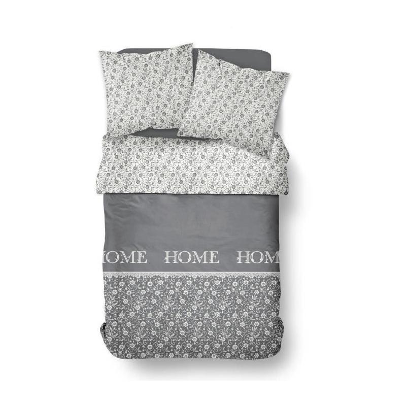 Housse de couette TODAY CHARME Chambray Gris foncé Capucine