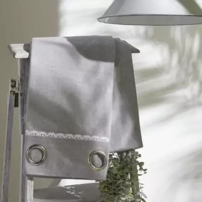 Rideau Double Rideaux - Charme Chambray Capucine 140x240 cm