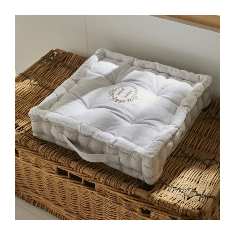 Coussin de sol berbère brodé - 40 x 40 cm
