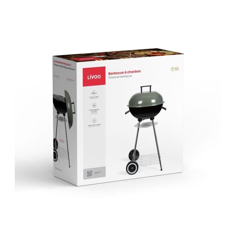 Barbecue à charbon LIVOO - Compact et pratique
