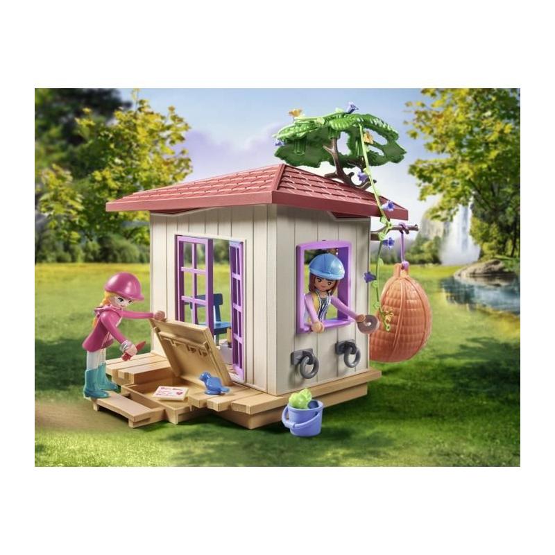 Figurine miniature PLAYMOBIL - Espace détente cavalieres