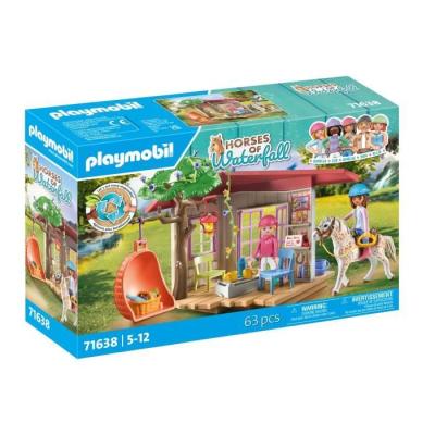 Figurine miniature PLAYMOBIL - Espace détente cavalieres