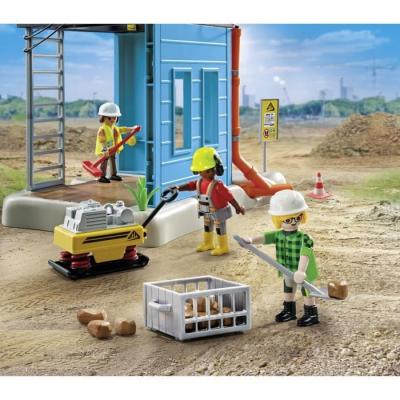 Figurines Miniatures PLAYMOBIL - Ouvriers et chantier