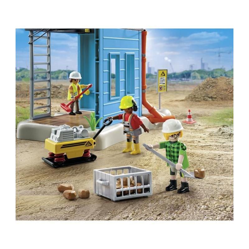 Figurines Miniatures PLAYMOBIL - Ouvriers et chantier