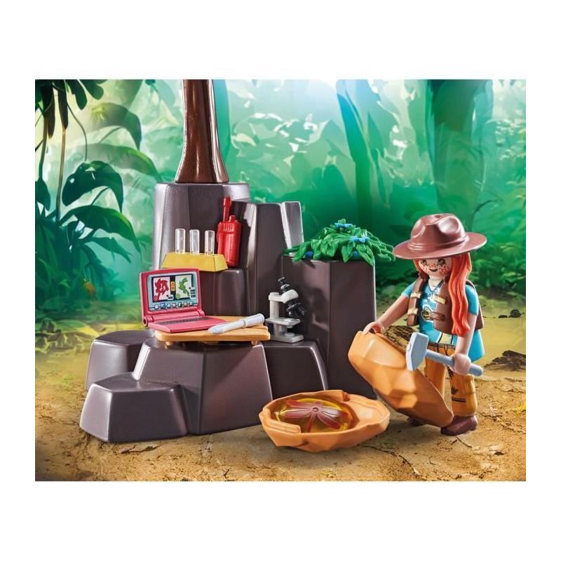 Découvrez l'aéroglisseur des explorateurs avec le Brachiosaure PLAYMOBIL 71819 !
