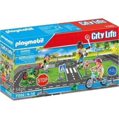 Jeu PLAYMOBIL - Classe sécurité routière - Rouge - 71332