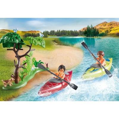 Kit Playmobil 71425 Famille et tente pour un camping fun