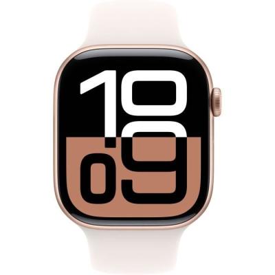 Apple Watch Series 10 GPS + Cellular 46mm - Boîtier Rose Gold - Bracelet Light Blush Sport_BAND