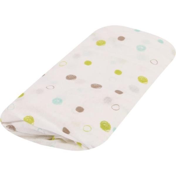 Drap housse - DOMIVA - 70 x 140 cm - Jersey - Imprimé Ecru Pandipanda
