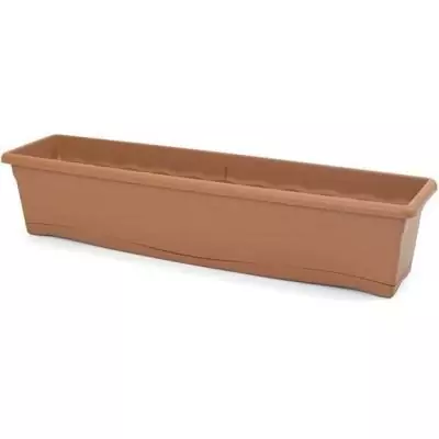 Jardinière rectangulaire terracotta pour fleurs - Ø 80 x 20 cm