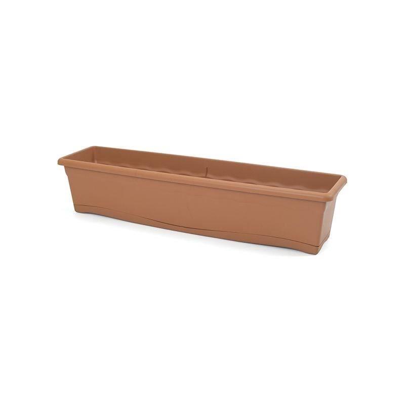 Jardinière rectangulaire terracotta pour fleurs - Ø 80 x 20 cm