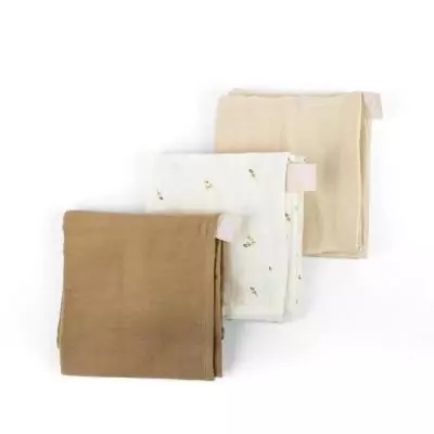 Lot de 3 langes bio DOOMOO - Douceur et qualité certifiée Oeko-Tex