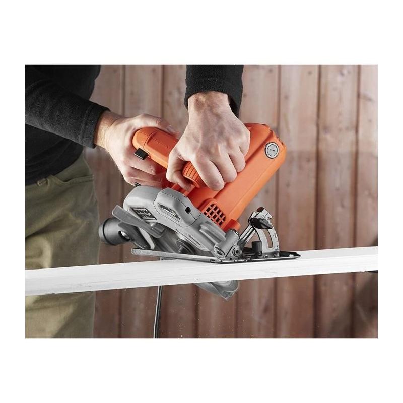 Scie Circulaire Filaire 1250W BLACK+DECKER - Précision et Puissance