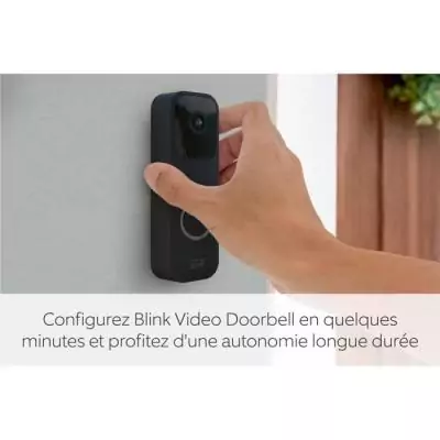 Sonnette intérieure Interphone BLINK HOME SECURITY - Noir