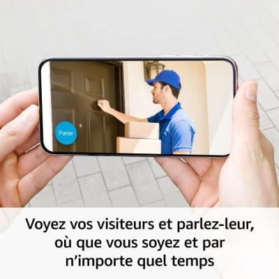 Caméra extérieure supplémentaire pour sécurité à domicile - Noir