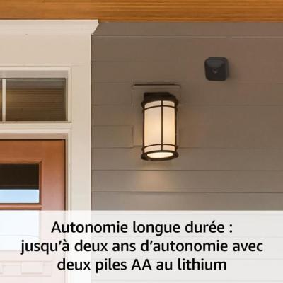 Caméra extérieure supplémentaire pour sécurité à domicile - Noir