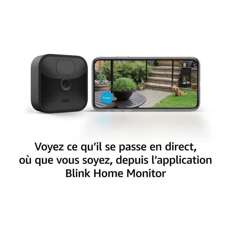 Caméra extérieure supplémentaire pour sécurité à domicile - Noir