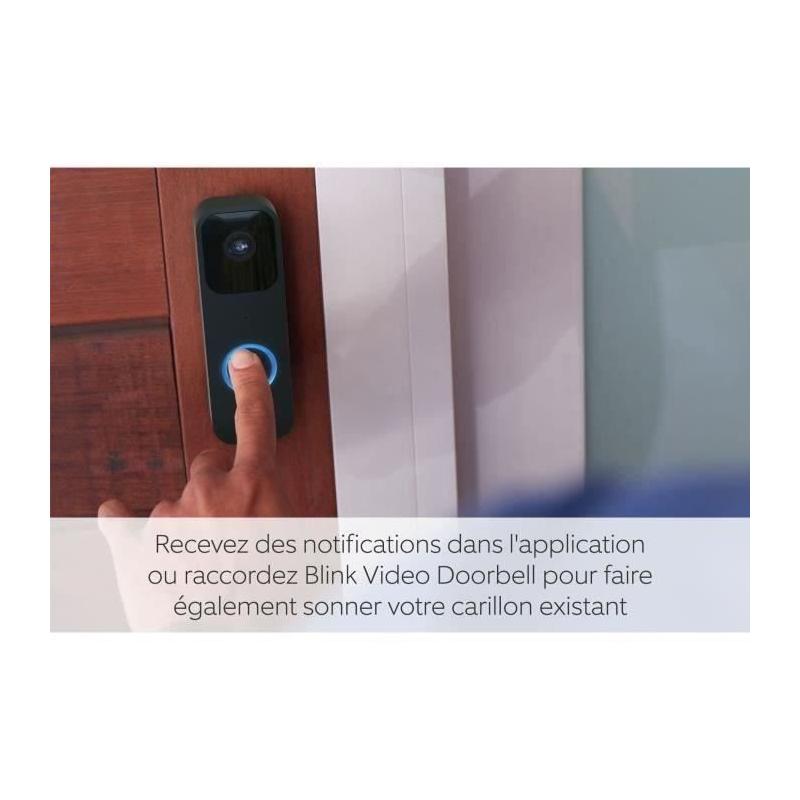 Sonnette Interphone avec Synchronisation 2 - Noir