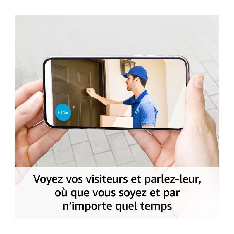 Caméra de surveillance HD 1080p - Vision nocturne - Résistante aux intempéries