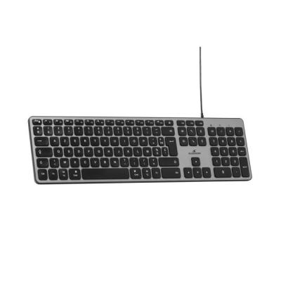Clavier Filaire Bluestork KB Mac Azerty Compatible Mac Noir