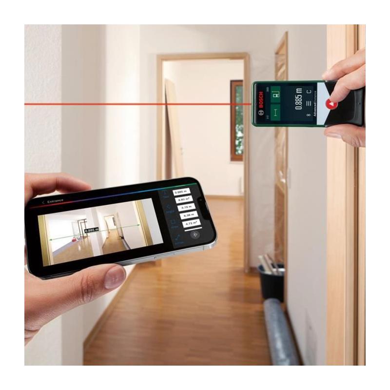 Mesurez avec précision jusqu'à 50m avec le Télémetre laser AdvancedDistance 50 C Bosch