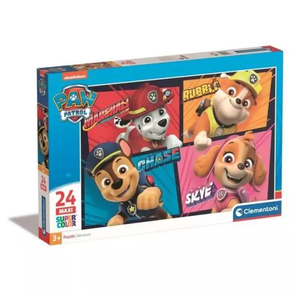 CLEMENTONI - PAT'PATROUILLE - PUZZLE DE 24 MAXI PIeCES - JEU DE PATIEN