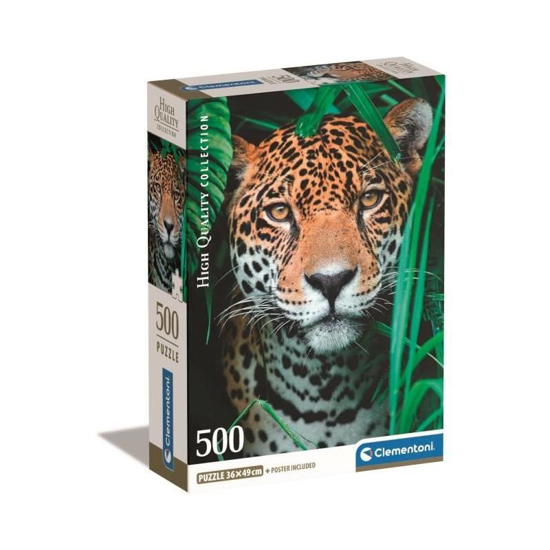 Puzzle CLEMENTONI Compact 500 pièces - Jaguar dans la jungle