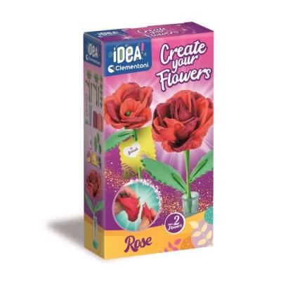 Puzzle CLEMENTONI - Crée tes fleurs - Rose