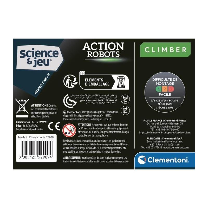 Jouet CLEMENTONI - Robot grimpeur - Action et aventure